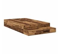 YNGBHFNOP Design moderno legno vecchio con cassetti contenitore 120 cm | Letto contenitore 120 cm Legno Vecchio con 4 Cassetti Struttura Letto Matrimoniale con Contenitore in Legno Massello Design
