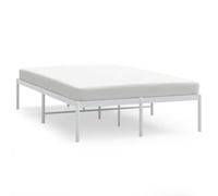 YNGBHFNOP Giroletto in Metallo Bianco 120x190 cm White Metal Bed Frame with Sturdy Support for Bedroom and Guest Room Easy Assembly Design Compatible with Standard Mattress Size