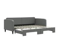 YNGBHFNOP Sofa Bed with Pull Out Bed Dark Grey 90x200cm Fabric Guest Sleeper Chair Couch Daybed for Living Room Guest Room Compact Space Saving