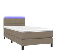 YNGBHFNOP Tessuto moderno regolabile Singolo 100x200 cm Talpa | Letto a Molle con Materasso e LED Tortura 100x200cm Tessuto Letto Singolo con Testiera Regolabile e Luci Colorate