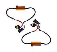 YnGia 1 Paio H8 H9 H11 Resistenza Decoder Senza Errori 50W 8ohm LED Resistenza di Carico Faro Canbus Anti sfarfallio Adattatore per cablaggio Avvertimento Canceller Decoder