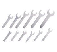 YnGia 12PCS Set di chiavi a forchetta singole argento Combinazione di chiavi piatte da 1,5 mm Strumento di riparazione ultra sottile per condizioni di spazio limitato