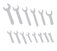 YnGia 14PCS Set di chiavi a forchetta singole argento Combinazione di chiavi piatte da 1,5 mm Strumento di riparazione ultra sottile per condizioni di spazio limitato