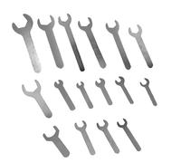 YnGia 16PCS Set di chiavi a forchetta singole argento Combinazione di chiavi piatte da 1,5 mm Strumento di riparazione ultra sottile per condizioni di spazio limitato