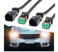 YnGia 2 Paia DT DTP 2 Pin Maschio Femmina Cablaggio, Kit di Cablaggio Connettore DT Impermeabile per Luce da Lavoro a LED Barra Luminosa di Guida Fuoristrada