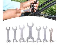 YnGia 7PCS Super Sottile 1.5mm Chiave Set Aperta Chiave Argento Doppia Ended Chiave Combinazione Strumento di Riparazione