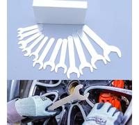 YnGia Super sottile 1,5 mm Set di chiavi aperte argento Open Ended Wrench Combinazione Strumento di riparazione 12PCS