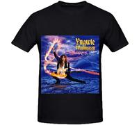 Yngwie J Malmsteen Fire and Ice 80S Album Cover Uomo Girocollo Art Tee Shirt, Nero , M