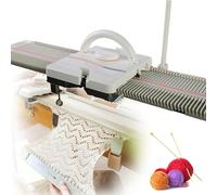 YNIYUJKL Automatic Knitting Machine, 150 Stitches, Medium Gauge Weaving Kit for Scarf, Hat & Sweater with Yarn Needles, Easy To Use Plastic Design, Beginners