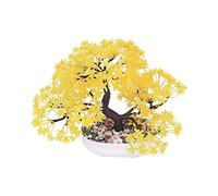 YNIYUJKL Bonsai Artificiale, Piccolo Albero Finto, Vaso con Piante in Pietra, Fiori Finti, Tavolo da Ufficio, Ornamenti in Vaso, Decorazioni per La Casa E Il Giardino.,Green