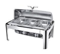 YNIYUJKL Chafing Dish, Scaldavivande Elettrico Chafer Chafing Dish, Buffet E Scaldavivande Rettangolari Commerciali - Mantieni Il Cibo Fresco E Delizioso - 9L,C