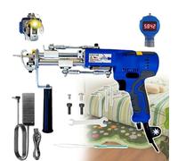 YNIYUJKL Electric Carpet Weaving Machine, Handheld rug Knitter with LED Light & Digital Display, 2-in-1 Cut & Loop Pile, Low Vibration & Noise for Mobile Desktop Use