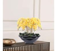 YNIYUJKL Fiori Artificiali di Phalaenopsis da 65 Cm, Fiori Artificiali con Vaso, Finti E Realistici, Il Tocco per L'Arredamento della Casa, Fiori Finti
