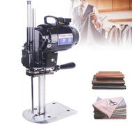 YNIYUJKL Macchina Elettrica per Il Taglio di Tessuti, Taglierina Verticale da 1100 W per Tessuti Multistrato E Pelle, Affilacoltelli Automatico, Taglia Fino A 21 Cm.,220v-10