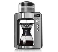 YNIYUJKL Macchina per caffè Espresso Automatica, Intelligente, Professionale, da Boutique, Monoporzione, con Controllo della Temperatura, Colore Nero.,Silver-A