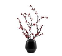 YNIYUJKL Piante Decorative Artificiali, Fiori Artificiali, Bonsai, Simulazione Artificiale di Melograno, Albero da Frutto, Vaso di Fiori in Ceramica, Albero Ornamentale,A