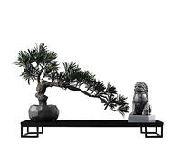 YNIYUJKL Piante Decorative Artificiali, Piante Artificiali Bonsai in Vaso con Base, Adatte per La Decorazione del Giardino di Casa con Ornamenti Decorativi Bonsai, Pian,A