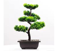 YNIYUJKL Piante Finte Piante Artificiali Bellezza Pino Finto Pino Fenice Albero Pianta in Vaso Realistico Bonsai Ufficio Fai da Te Decorativo Festival Decorazione per L,B-5 Fork Stone Basin