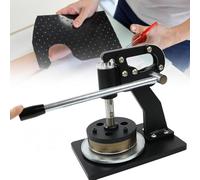 YNIYUJKL Round Fabric Cutter, Textile Sampler for 100 Sqcm Cloth Disk, Cutting Thickness 0-10Mm, Ideal Tool for Carpet And Paper Sampling