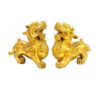 YNIYUJKL Statua di Pixiu/Pi Yao in Ottone, Simbolo di Feng Shui, Ricchezza E Prosperità. Statuetta, Scultura, Decorazione per Casa, Ufficio, Tavolo, Ornamento Che Attrae Denaro E Buona Fortuna.