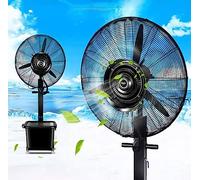 YNIYUJKL Ventilatore Industriale A Piantana, Ventilatore A Piantana Nero, Ventilatore A Piantana Ad Alta velocità per Impieghi Gravosi, Oscillante, Nero