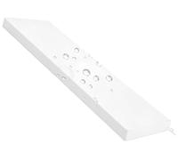 YNJJKA Cuscino Quadrato 40x40 per Sedia Spesso 5cm e Duro, per Divano, su Misura, Impermeabile 80%, Cuscino Lungo per Panchina da Giardino 100x40 150 140x60 120 x 40 cm(Bianco,110x45 cm 43x18 in)