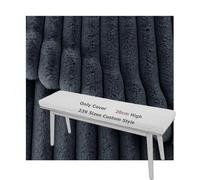 YNJJKA Fodera Cuscino Divano Copri per Panca su Misura di Ricambio Federe Panche Interni Esterni Giardino Federa Terrazza Copricuscini Sedili 20cm Altezza Peluche Velluto Inverno(165cmx50cm)