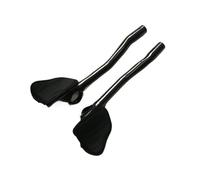 YNKJFOD 1 Paio di Manubri for Bici da Strada Completamente in Carbonio - Aero TT Bar, Highway Rest Manubrio, 3K Opaco/Lucido(No Logo Glossy)