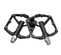 YNKJFOD 1 Paio di Pedali Ultraleggeri MTB, Cuscinetti DU Sigillati, Lega di Alluminio, Parte for Bici Antiscivolo(K203-BK)