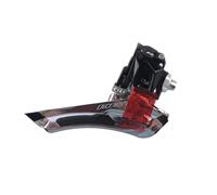 YNKJFOD Compatibile con Deragliatore Anteriore for Bici da Strada Shimano 105 R7000 2×11 velocità A Saldare con Morsetto da 31,8 Mm 34,9 Mm(31.8mm Black)
