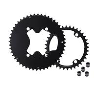 YNKJFOD Compatibile con La Corona for Bici Shimano Ultegra R8100 Dura Ace 9200, 110 BCD, Piastra for Bici da Strada 48-35T/50-34T/52-36T(R9200 60-46T)