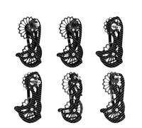 YNKJFOD Compatibile for Shimano, Compatibile for Deragliatore Posteriore Sram in Fibra di Carbonio Ceramica 13T 17T Puleggia Guida Ruota Parti di Biciclette(SD6)