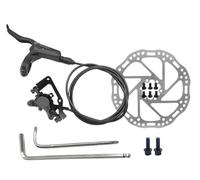 YNKJFOD Freno Idraulico A2 MTB Disco Olio Leva - 2 Pistoni Rotore 160/180 Mm, Pinza Anteriore Posteriore Sinistra Destra(180 L-Rear Rotor)