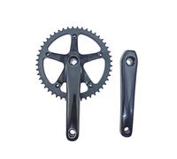 YNKJFOD Guarnitura for Bici A Scatto Fisso 49T 144BCD CNC Corona Singola velocità Lega di Alluminio(NowAct Black)