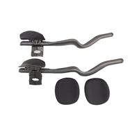 YNKJFOD Manubrio da Bici da Corsa TT con Morsetto dalla Forma Speciale - Carbonio 3K Completo, Barra di Appoggio Estesa, Cronometro da Triathlon(Type A Glossy)