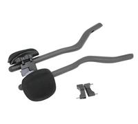 YNKJFOD Manubrio da Strada A Scatto Fisso con Morsetto dalla Forma Speciale: Carbonio 3K Completo, Triathlon TT, Barra di Appoggio Estesa(Gloss Finish)