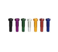 YNKJFOD Nippli for Raggi Esterni for Bicicletta 14G 15G 14mm Lega di Alluminio Ottone Colori Multipli Design con Blocco Sicuro(50 PCS,Red_15G 1.8_Standard 14MM_Alloy)
