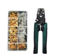 YNKJFOD Pinza A Crimpare Multifunzione Mini for Terminali Elettrici con Spelafili, Strumento di Crimpatura Manuale Kit di Connettori Multipli(135PCS Pliers)