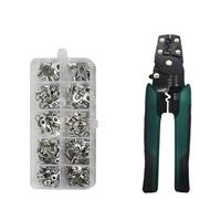 YNKJFOD Pinza A Crimpare Multifunzione Mini for Terminali Elettrici con Spelafili, Strumento di Crimpatura Manuale Kit di Connettori Multipli(320PCS Pliers)