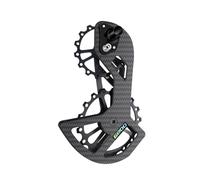 YNKJFOD Set di Pulegge in Fibra di Carbonio con Cuscinetti in Ceramica for Deragliatori Posteriori for Bici da Strada(R6800 (Black))