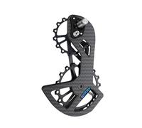 YNKJFOD Set di Pulegge in Fibra di Carbonio con Cuscinetti in Ceramica for Deragliatori Posteriori for Bici da Strada(R5800 (Black))