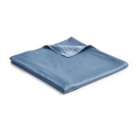YnM - Coperta ponderata, addormentarsi più Velocemente e Dormire Meglio, Ideale per ansia, bambù, Copertura Rimovibile Blu Grigio, 152cm x 203cm Duvet Cover