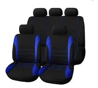 YNNBJX Auto Set Coprisedili per Nissan Micra K13 2010-2017, Coprisedile Anteriori Posteriori Copri Sedili Antiscivolo Confortevole Protezione Accessori,Blue