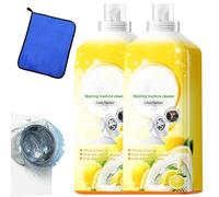 Ynnzcc 500 Ml Detergente Liquido Potente for Lavatrice, Formula Di Pulizia Profonda Attiva for Cestello a Carica Frontale, Rimozione Residui E Detergente for Vasca for L'eliminazione Di Macchie(2Pcs)