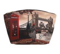 YNot beauty case piccolo stampa LONDON BRIDGE linea Yesbag art. YES308F6
