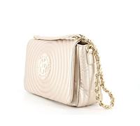 YNOT Borsa a spalla con tracolla da donna platino