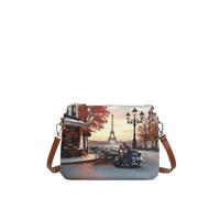 Borsa a tracolla a due comparti Ynot, kisses from Paris - Tabella Colori: Multicolore