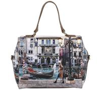 YNot borsa boston bag con tracolla stampa BLUE LAGOON linea Yesbag art. YES702F6