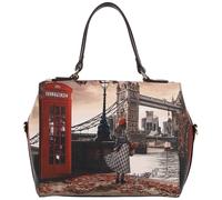 YNot borsa boston bag con tracolla stampa LONDON BRIDGE linea Yesbag YES702F6