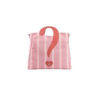 Ynot? Borsa Donna Square Shopping Medium Stripes Linea Iconica Mare. (Rosa)